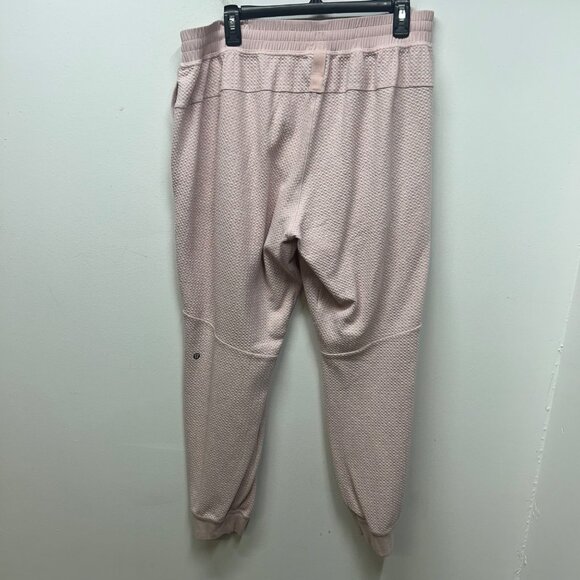 Lululemon At Ease Jogger 29" Heathered Pink Mist / White XXL - Picture 5 of 7